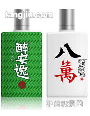 醉安逸酒麻将小酒八万100ml