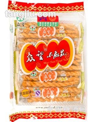 众望麻花118g芝麻甜味
