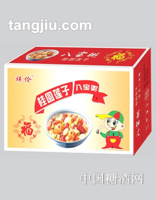 祥伦桂圆莲子八宝粥箱装