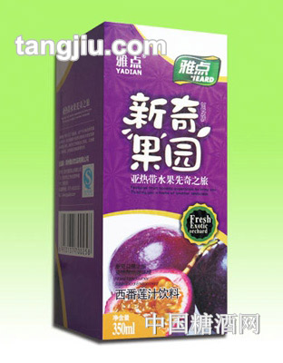 新奇果园盒装西番莲汁饮料