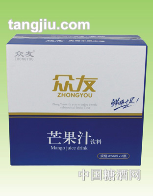 众友芒果汁饮料828ml