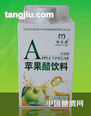 怡品源苹果醋饮料488ml屋顶盒
