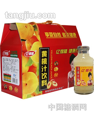 枣得利黄桃汁饮料350ml