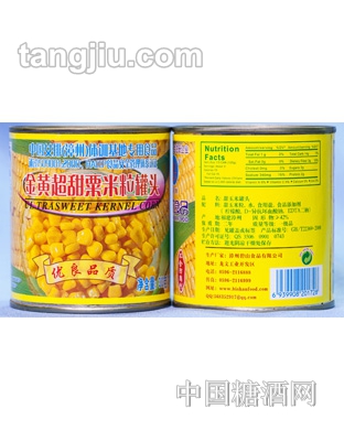 真花金黄超甜粟米粒罐头（310克）