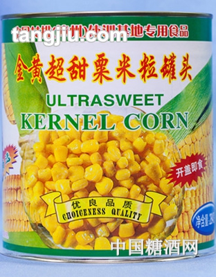 真花金黄超甜粟米粒罐头